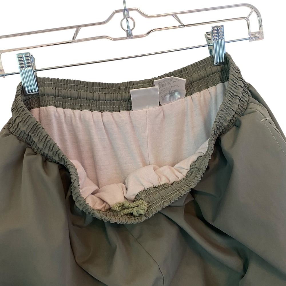 Le Coq Sportif VTG 90 Olive Green Track Pants Women XL Zipper Ankle Lined Jogger - Picture 10 of 14